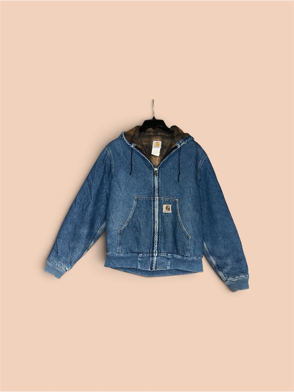 ASAP Rocky Vintage Carhartt Denim Hooded Jacket